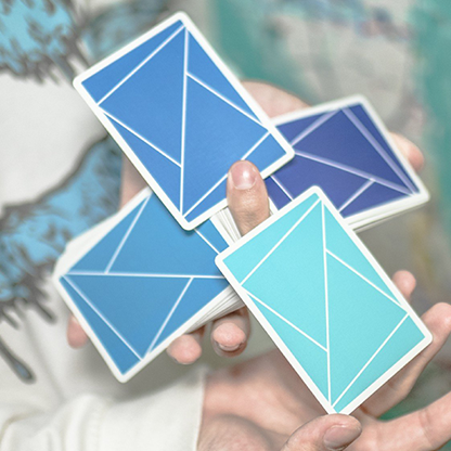 Flexible Gradients Blue Playing Cards by TCC-Playing Cards-Wondercraft