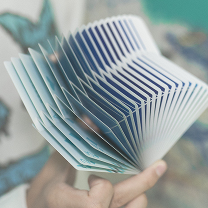Flexible Gradients Blue Playing Cards by TCC-Playing Cards-Wondercraft