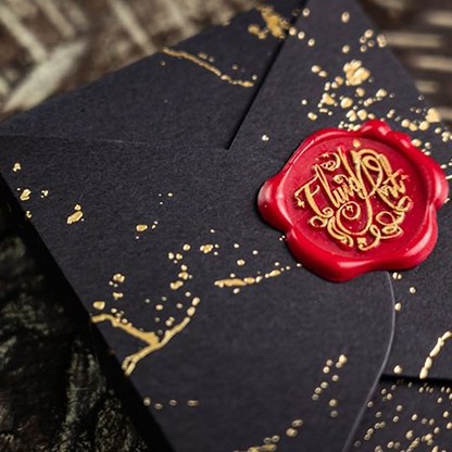 Fluid Art Red (Luxury Edition) Playing Cards-Playing Cards-Wondercraft