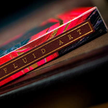 Fluid Art Red (Luxury Edition) Playing Cards-Playing Cards-Wondercraft