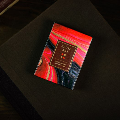 Fluid Art Red (Luxury Edition) Playing Cards-Playing Cards-Wondercraft