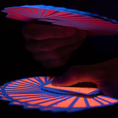 Fluorescent (Pumpkin Edition) Playing Cards-Playing Cards-Wondercraft