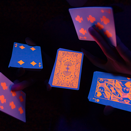Fluorescent (Pumpkin Edition) Playing Cards-Playing Cards-Wondercraft