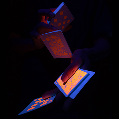 Fluorescent (Pumpkin Edition) Playing Cards-Playing Cards-Wondercraft