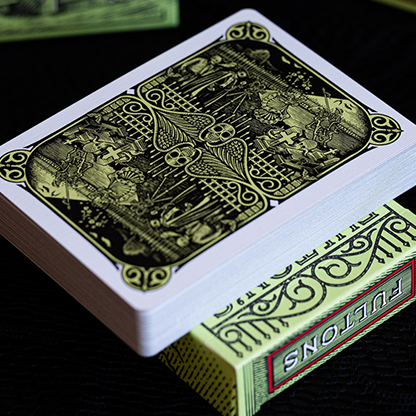 FULTON'S Day Of The Dead Green Edition Playing Cards-Playing Cards-Wondercraft