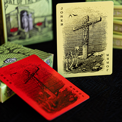 FULTON'S Day Of The Dead Green Edition Playing Cards-Playing Cards-Wondercraft