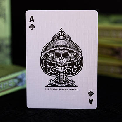 FULTON'S Day Of The Dead Green Edition Playing Cards-Playing Cards-Wondercraft