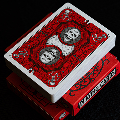 FULTON'S October Red Edition Playing Cards-Playing Cards-Wondercraft