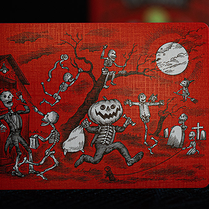 FULTON'S October Red Edition Playing Cards-Playing Cards-Wondercraft