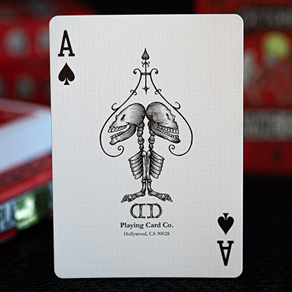 FULTON'S October Red Edition Playing Cards-Playing Cards-Wondercraft