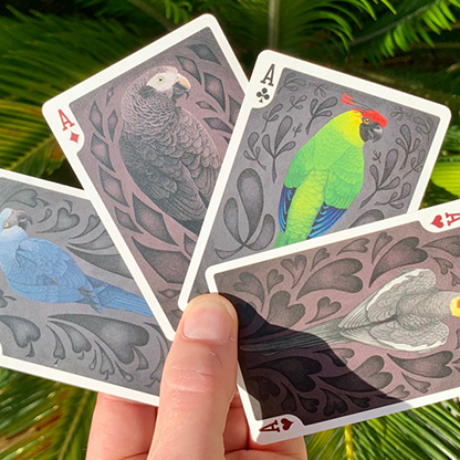 Gilded Bicycle Parrot Playing Cards-Playing Cards-Wondercraft
