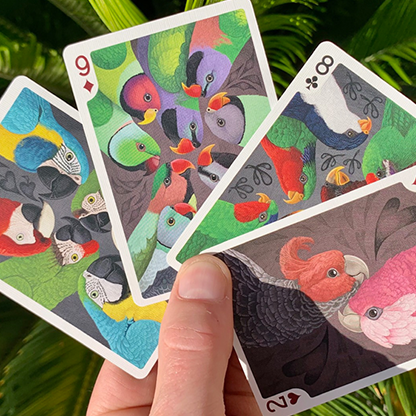 Gilded Bicycle Parrot Playing Cards-Playing Cards-Wondercraft