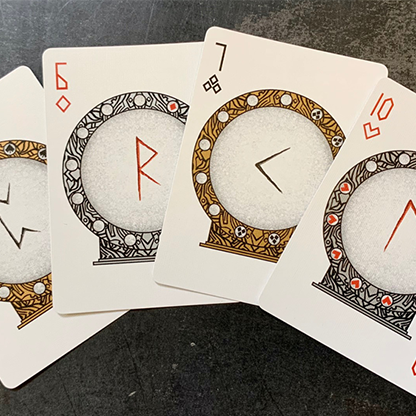 Gilded Bicycle Rune Playing Cards-Playing Cards-Wondercraft