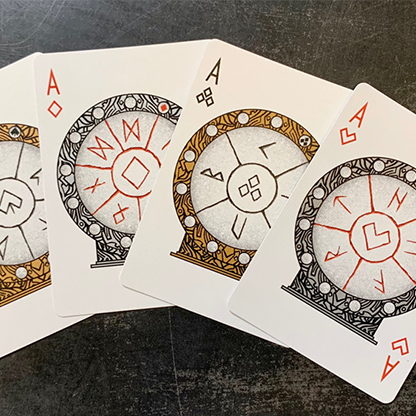 Gilded Bicycle Rune Playing Cards-Playing Cards-Wondercraft