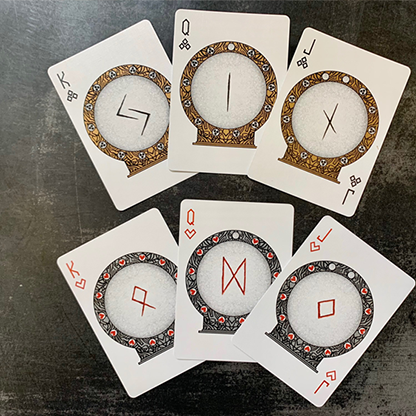 Gilded Bicycle Rune Playing Cards-Playing Cards-Wondercraft
