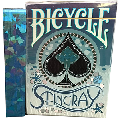 Gilded Bicycle Stingray (Teal) Playing Cards-Playing Cards-Wondercraft