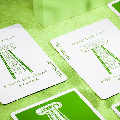 Jerry's Nugget Monotone (Metallic Green) Playing Cards-Playing Cards-Wondercraft