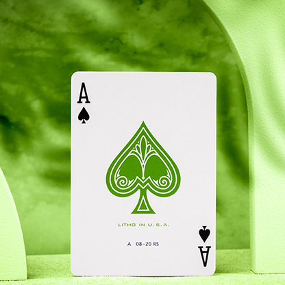 Jerry's Nugget Monotone (Metallic Green) Playing Cards-Playing Cards-Wondercraft