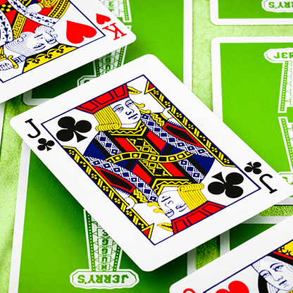 Jerry's Nugget Monotone (Metallic Green) Playing Cards-Playing Cards-Wondercraft