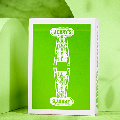 Jerry's Nugget Monotone (Metallic Green) Playing Cards-Playing Cards-Wondercraft