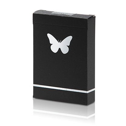 Limited Edition Butterfly Playing Cards Marked (Black and Silver) by Ondrej Psenicka-Playing Cards-Wondercraft