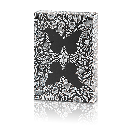 Limited Edition Butterfly Playing Cards Marked (Black and Silver) by Ondrej Psenicka-Playing Cards-Wondercraft