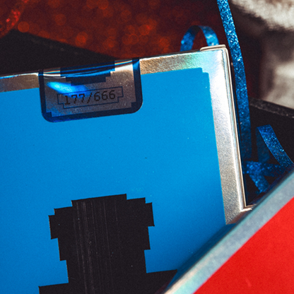 Limited Holographic Edition Surprise Deck V5 (Blue) Playing cards by Bacon Playing Card Company-Playing Cards-Wondercraft