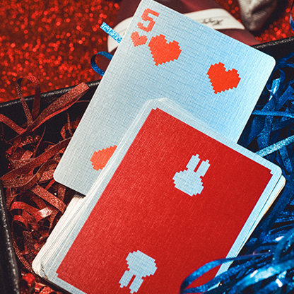 Limited Holographic Edition Surprise Deck V5 (Red) Playing cards by Bacon Playing Card Company-Playing Cards-Wondercraft
