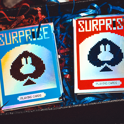 Limited Holographic Edition Surprise Deck V5 (Red) Playing cards by Bacon Playing Card Company-Playing Cards-Wondercraft