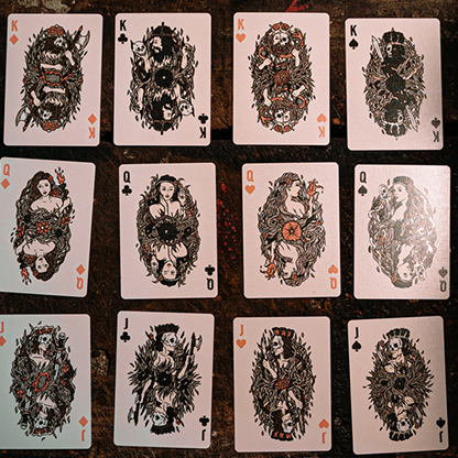 Maidens Cold Foil Playing Cards-Playing Cards-Wondercraft
