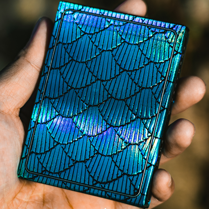 Marvelous Hummingbird Feathers (Blue) Playing Cards by Marvelous Decks-Playing Cards-Wondercraft