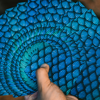 Marvelous Hummingbird Feathers (Blue) Playing Cards by Marvelous Decks-Playing Cards-Wondercraft