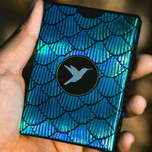 Marvelous Hummingbird Feathers (Blue) Playing Cards by Marvelous Decks-Playing Cards-Wondercraft