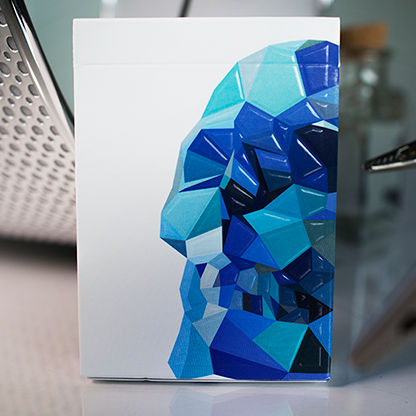 Memento Mori Blue Playing Cards-Playing Cards-Wondercraft