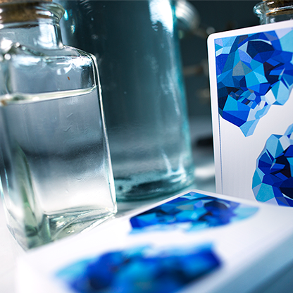 Memento Mori Blue Playing Cards-Playing Cards-Wondercraft