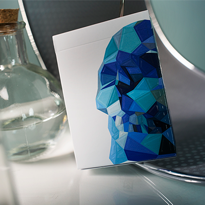 Memento Mori Blue Playing Cards-Playing Cards-Wondercraft