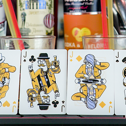 Nightclub Champagne Edition Playing Cards by Riffle Shuffle-Playing Cards-Wondercraft