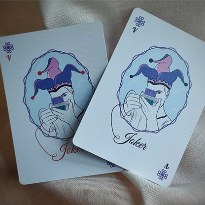 Oxalis V3 Purple Holo Special Edition Playing Cards-Playing Cards-Wondercraft