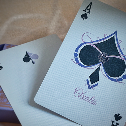 Oxalis V3 Purple Holo Special Edition Playing Cards-Playing Cards-Wondercraft