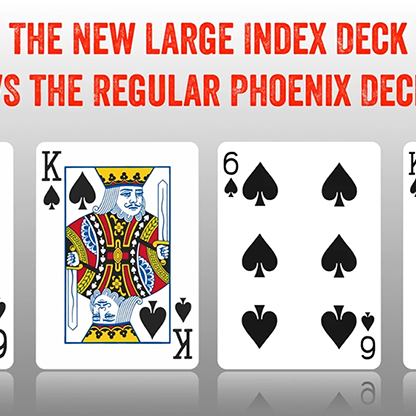Phoenix Deck Large Index (Blue) by Card-Shark-Playing Cards-Wondercraft