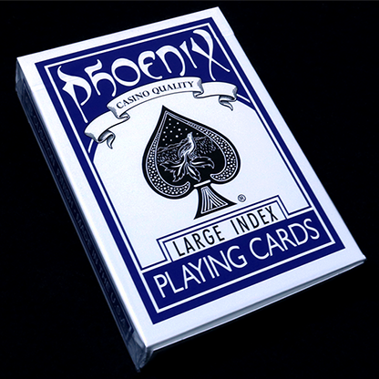 Phoenix Deck Large Index (Blue) by Card-Shark-Playing Cards-Wondercraft