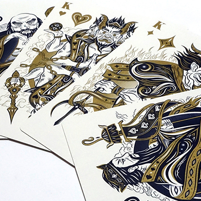 Realms (Blue) Playing Cards-Playing Cards-Wondercraft