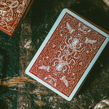 Red Seafarers Playing Cards by Joker and the Thief-Playing Cards-Wondercraft