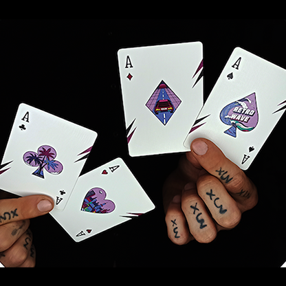 Retro Wave Playing Cards-Playing Cards-Wondercraft