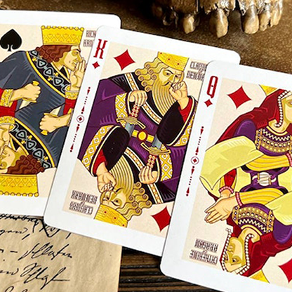Shakespeare (Burgundy) Playing Cards-Playing Cards-Wondercraft