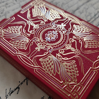 Shakespeare (Burgundy) Playing Cards-Playing Cards-Wondercraft