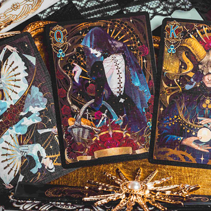 Silence V3 (Black) Playing Cards-Playing Cards-Wondercraft