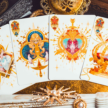 Silence V3 (White) Playing Cards-Playing Cards-Wondercraft