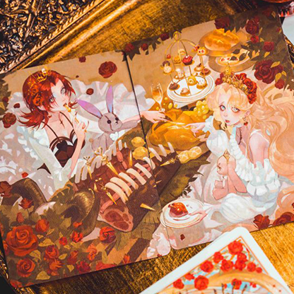 Silence V3 (White) Playing Cards-Playing Cards-Wondercraft