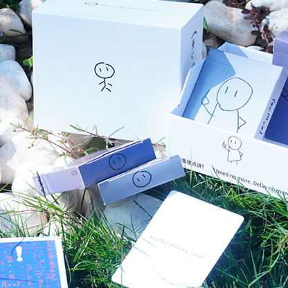 Simple Doodle (Color) Playing Cards by Bacon Playing Card-Playing Cards-Wondercraft